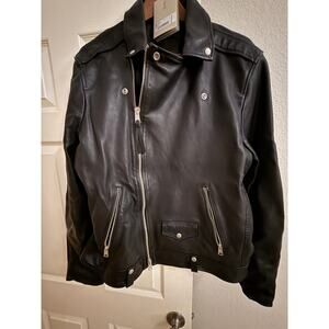 ALL SAINTS - NWT Men's Leather Jacket ($649.00) Fits like a Large (L)